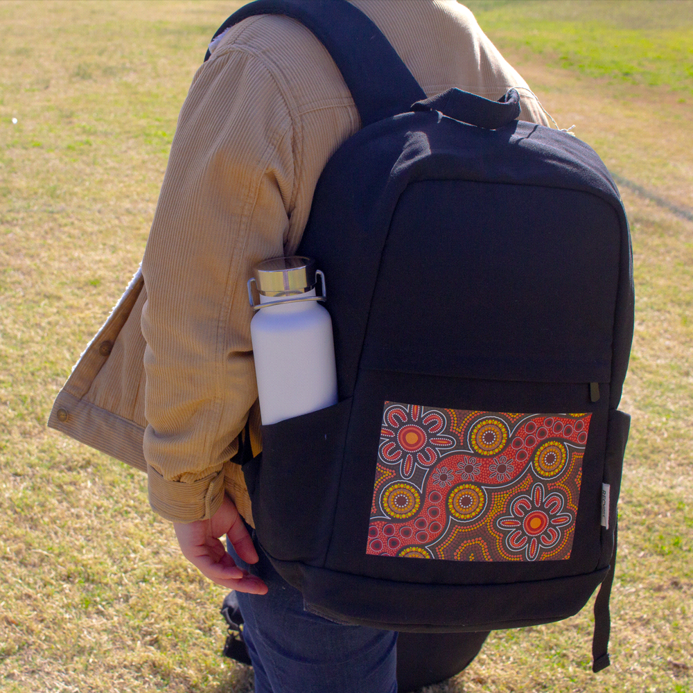 Darani Recycled Canvas Anti-theft Laptop Backpack