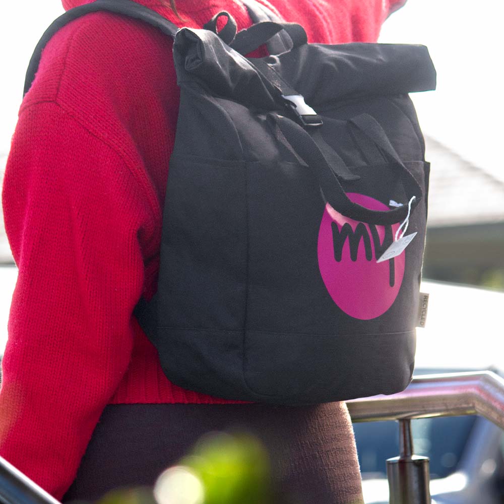 Darani Recycled Canvas Backpack Tote